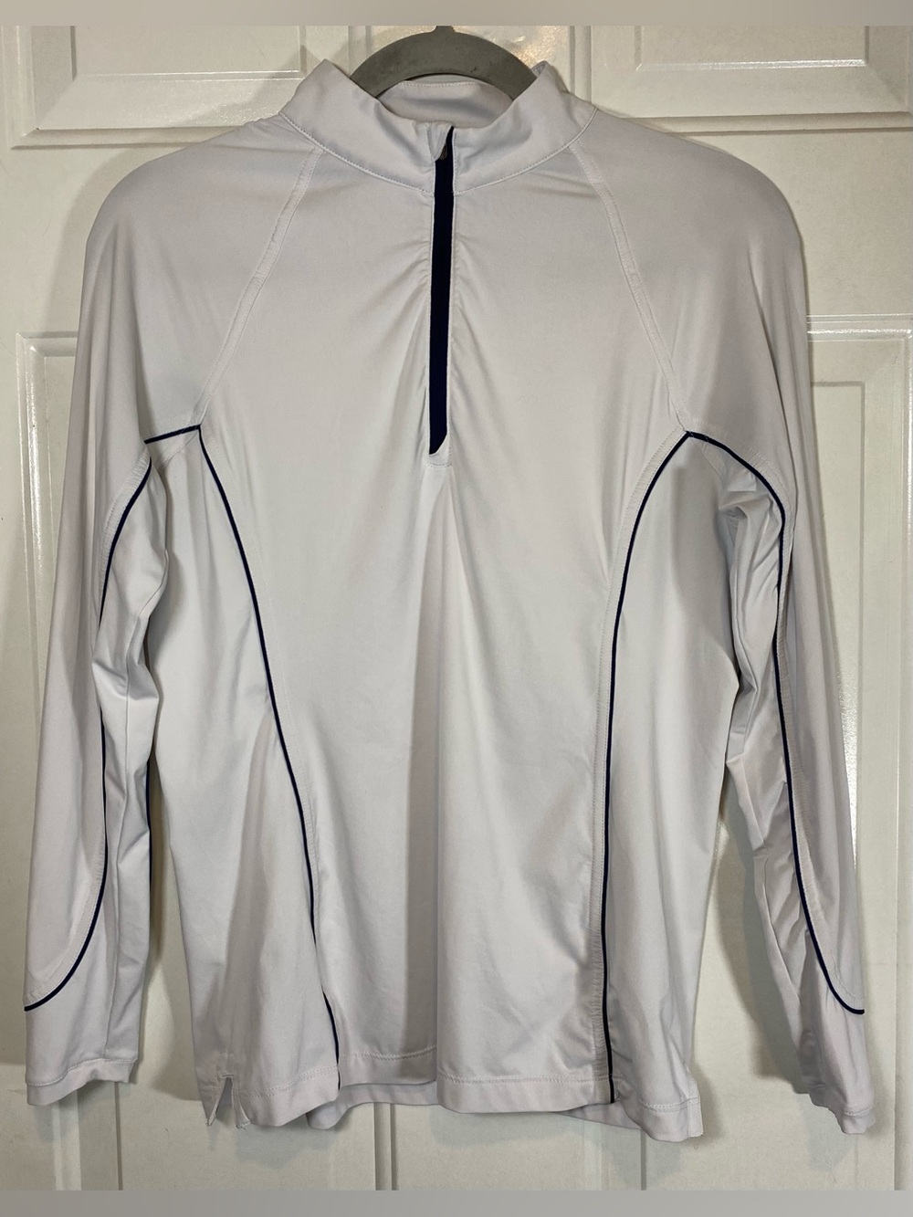 Peter Millar Women’s Sun Protection Quarter Zip Top Polyester Size Small White